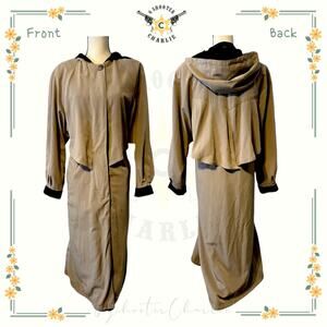 Utex Design Size 10 Women’s Tan Trench Coat Vintage Chic Button Down